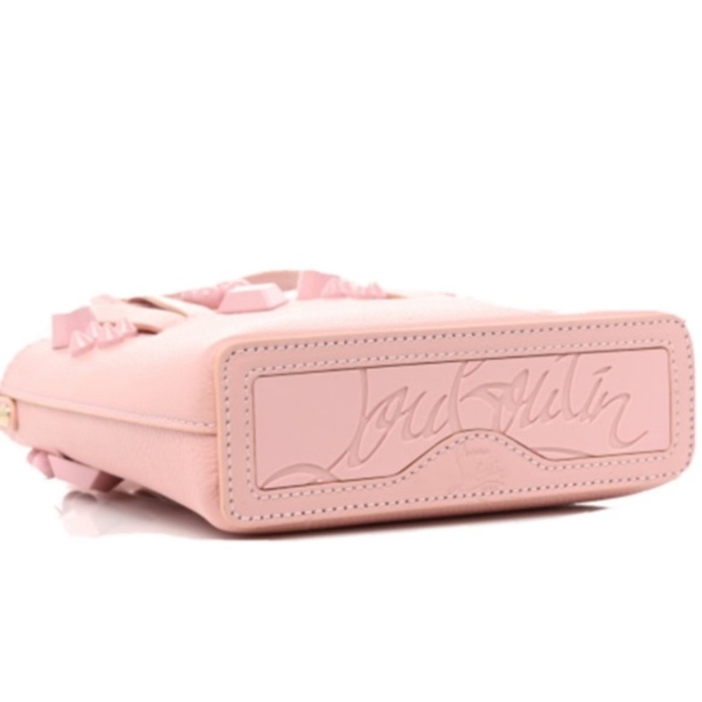 🆕 CHRISTIAN LOUBOUTIN Calfskin Empire Spike Studded Mini NorthSouth Caba… - Picture 4 of 12